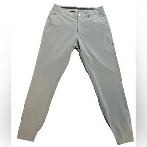 Primo Pants Mens 32 Grey Golf Joggers Stretch Performance Tapered Zip 32x30 LN